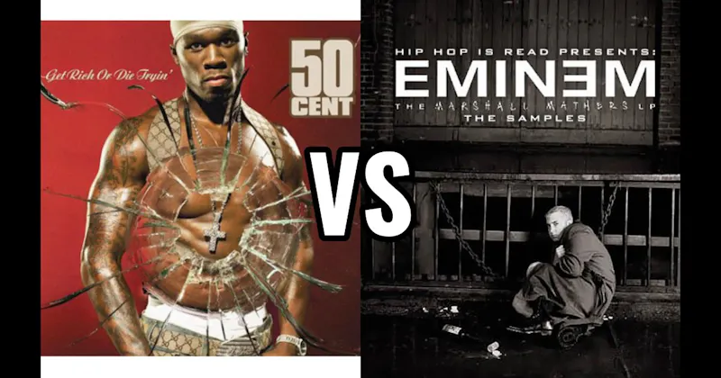 Get Rich or Die Tryin’ vs. Marshall Mathers LP
