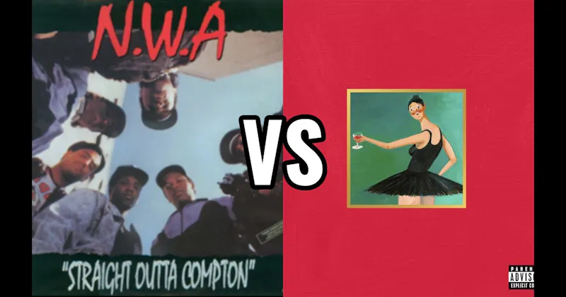 My Beautiful Dark Twisted Fantasy vs. Straight Outta Compton