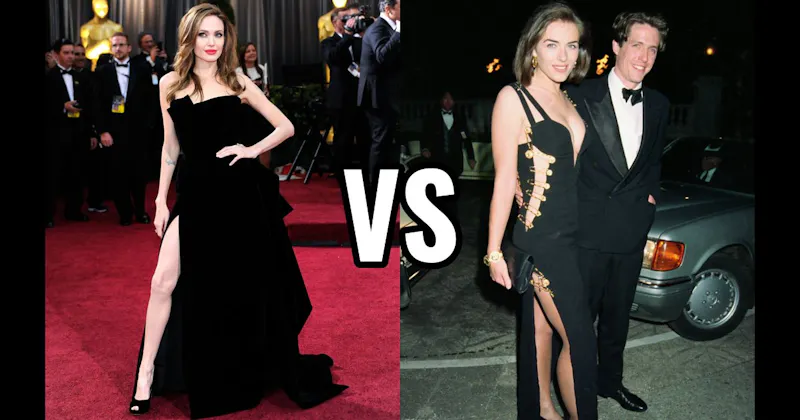 Angelina Jolie (Atelier Versace) vs. Elizabeth Hurley (Versace)