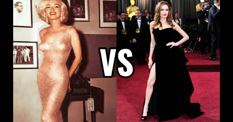 Angelina Jolie (Atelier Versace) vs. Marilyn Monroe (Jean Louis)