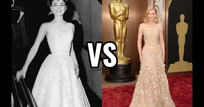 Audrey Hepburn (Givenchy) vs. Cate Blanchett (Armani Privé)