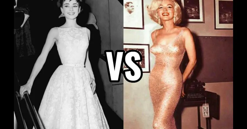 Audrey Hepburn (Givenchy) vs. Marilyn Monroe (Jean Louis)