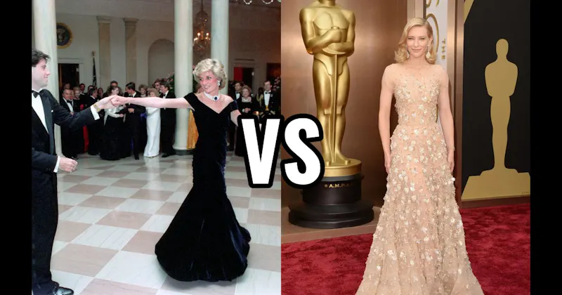 Cate Blanchett (Armani Privé) vs. Princess Diana (Victor Edelstein)