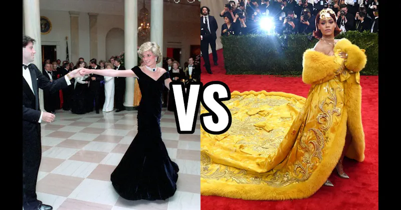 Princess Diana (Victor Edelstein) vs. Rihanna (Guo Pei)