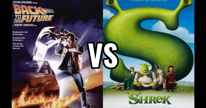 Back to the Future (1985) vs. Shrek (2001)