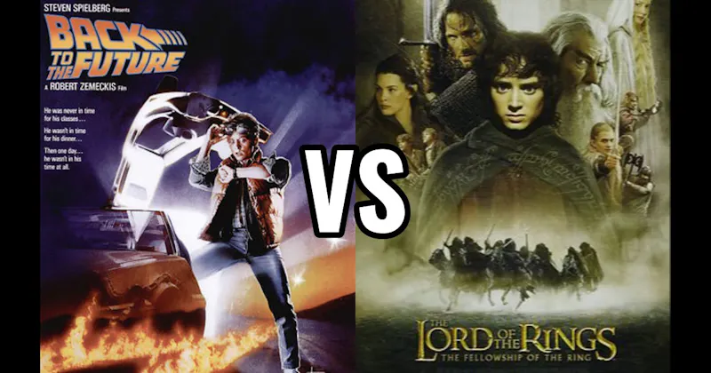 Back to the Future (1985) vs. The Lord of the Rings: The Fellowship of the Ring (2001)