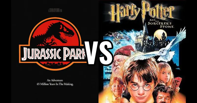 Harry Potter and the Sorcerer’s Stone (2001) vs. Jurassic Park (1993)