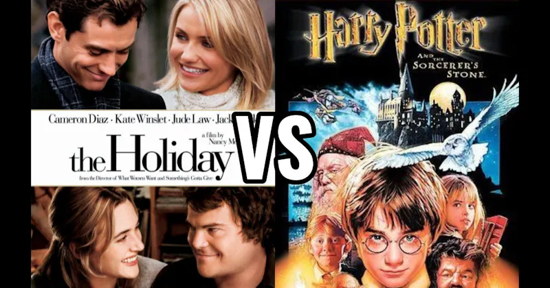 Harry Potter and the Sorcerer’s Stone (2001) vs. The Holiday (2006)