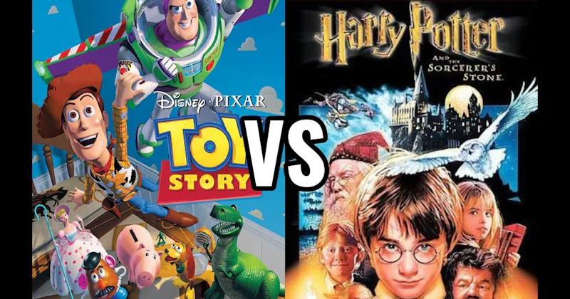 Harry Potter and the Sorcerer’s Stone (2001) vs. Toy Story (1995)