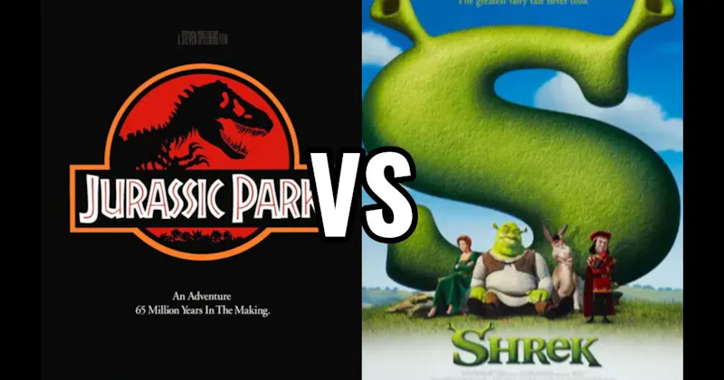 Jurassic Park (1993) vs. Shrek (2001)