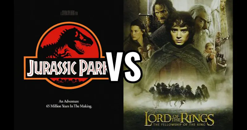 Jurassic Park (1993) vs. The Lord of the Rings: The Fellowship of the Ring (2001)