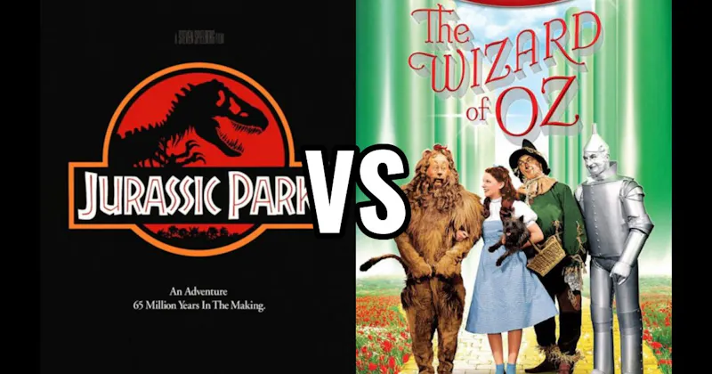 Jurassic Park (1993) vs. Wizard of Oz