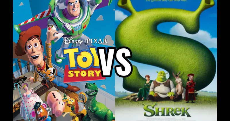 Shrek (2001) vs. Toy Story (1995)