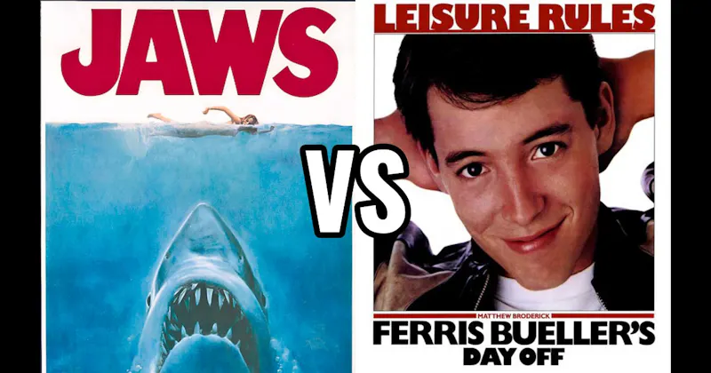 Ferris Bueller’s Day Off (1986) vs. Jaws (1977)