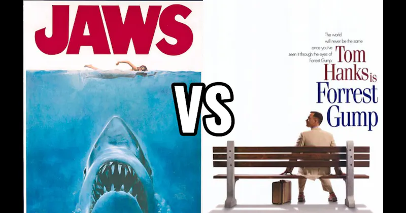 Forrest Gump vs. Jaws (1977)