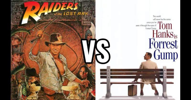Forrest Gump vs. Raiders of the Lost Ark