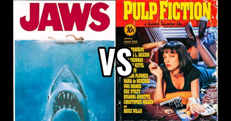 Jaws (1977) vs. Pulp Fiction (1994)