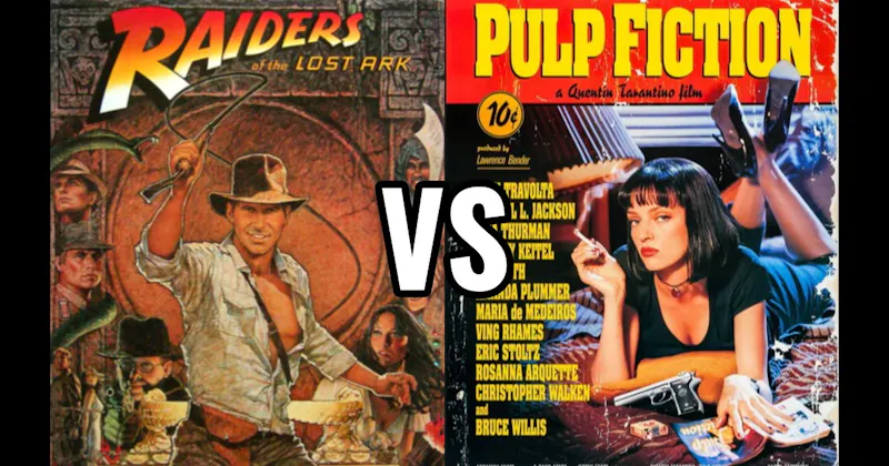 Pulp Fiction (1994) vs. Raiders of the Lost Ark