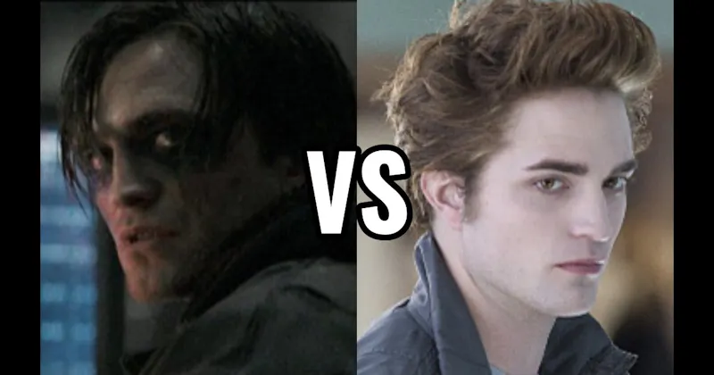 Bruce Wayne / Batman in The Batman vs. Edward Cullen in Twilight Saga