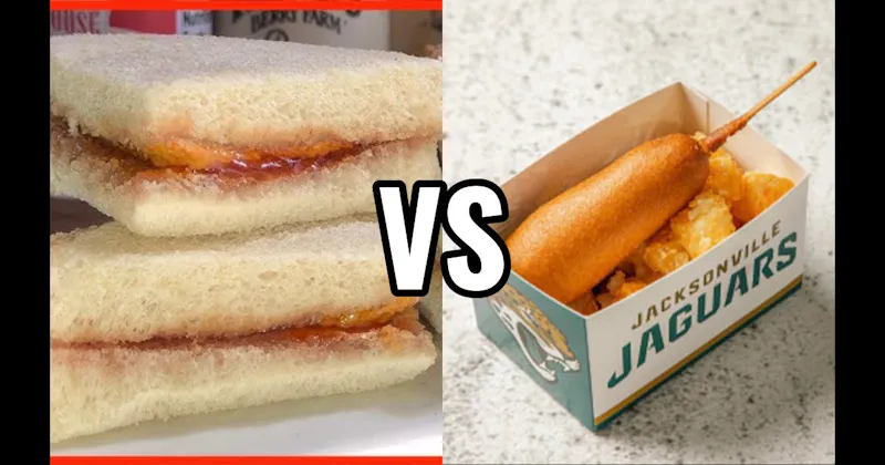 Corn Dog vs. PB&J Sandwich