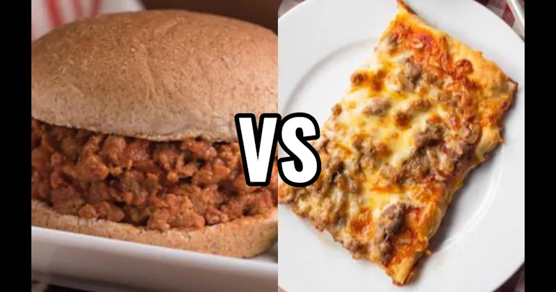 Sloppy Joe vs. Square Pizza