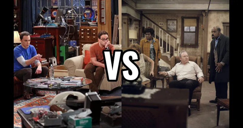 Archie Bunker’s House (All in the Family) vs. Leonard & Sheldon’s Apartment (Big Bang Theory)