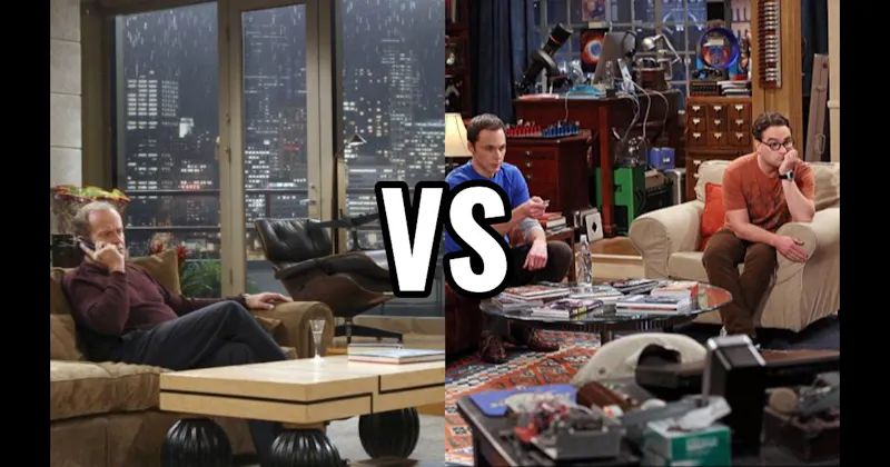 Frasier’s Apartment (Frasier) vs. Leonard & Sheldon’s Apartment (Big Bang Theory)