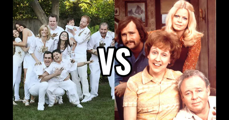 The Bunkers (All in the Family) vs. The Pritchetts/Dunphys (Modern Family)