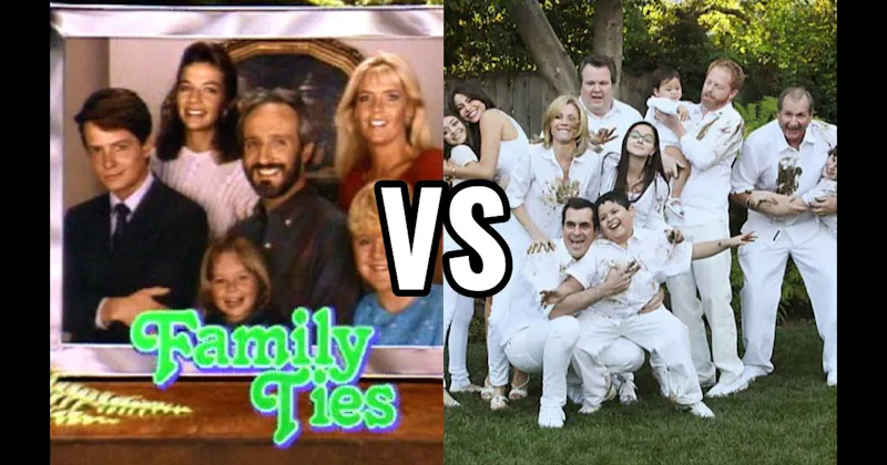 The Keatons (Family Ties) vs. The Pritchetts/Dunphys (Modern Family)