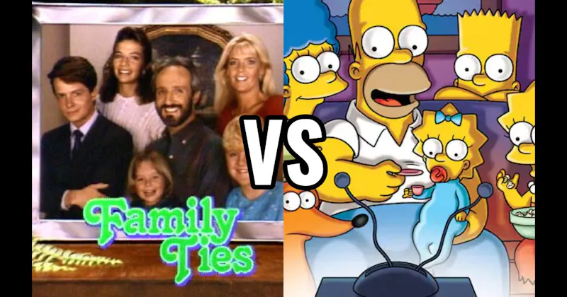 The Keatons (Family Ties) vs. The Simpsons (The Simpsons)