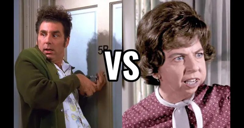 Cosmo Kramer (Seinfeld) vs. Gladys Kravitz ( Bewitched)