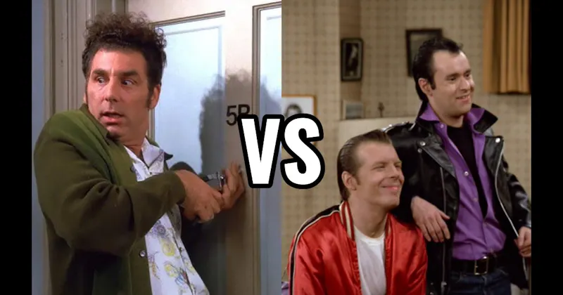 Cosmo Kramer (Seinfeld) vs. Lenny & Squiggy (Laverne & Shirley)