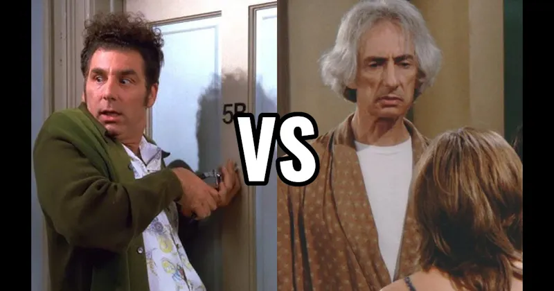 Cosmo Kramer (Seinfeld) vs. Mr. Heckles (Friends)