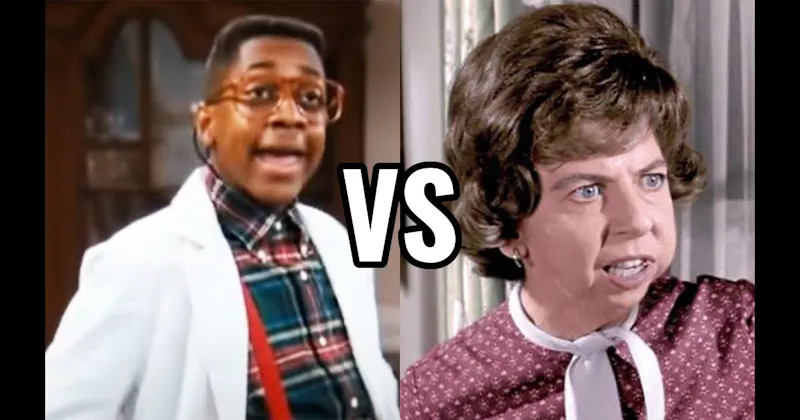 Gladys Kravitz ( Bewitched) vs. Steve Urkel (Family Matters)