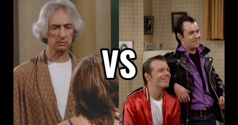 Lenny & Squiggy (Laverne & Shirley) vs. Mr. Heckles (Friends)
