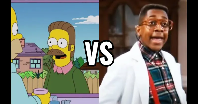 Ned Flanders (The Simpsons) vs. Steve Urkel (Family Matters)