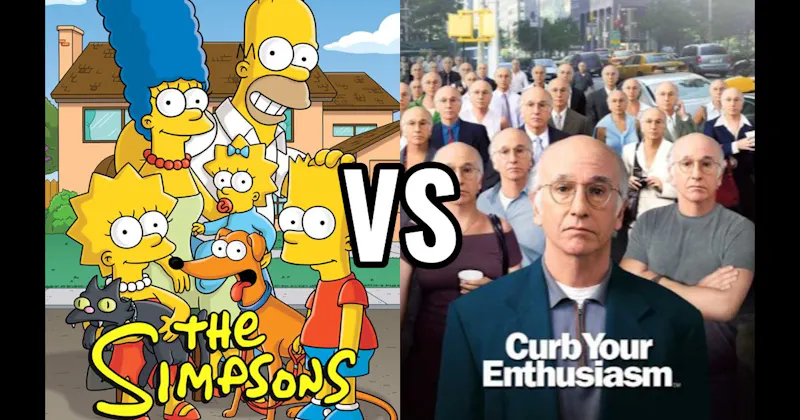 Curb Your Enthusiasm vs. The Simpsons