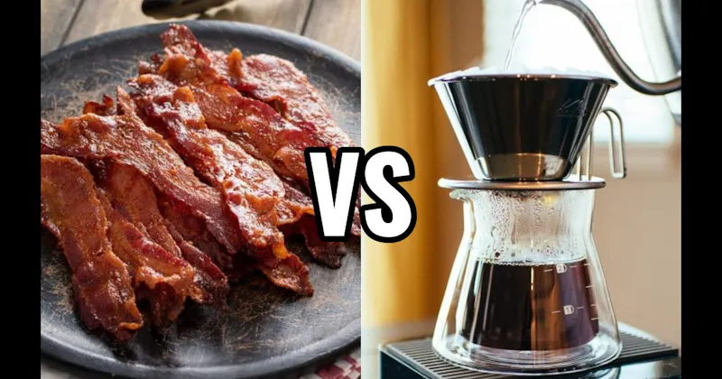 Bacon Cooking vs. Coffee Brewing