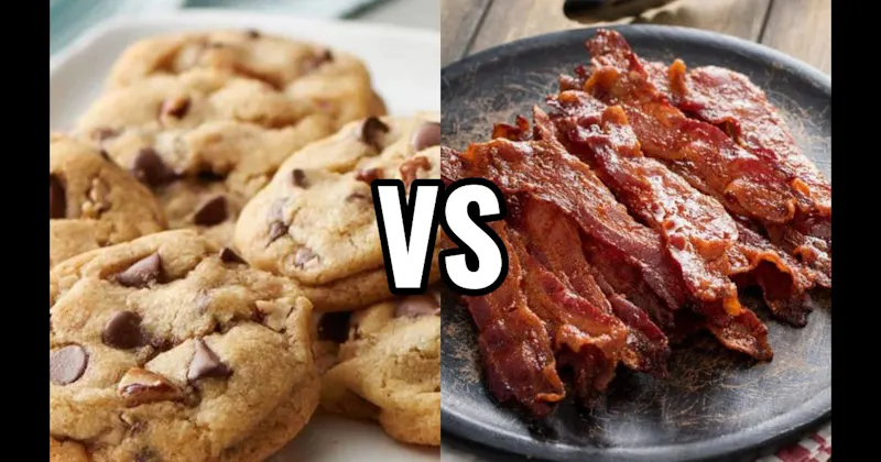 Bacon Cooking vs. Freshly Baked Cookies