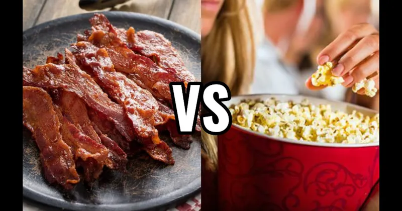 Bacon Cooking vs. Popcorn at the Movies