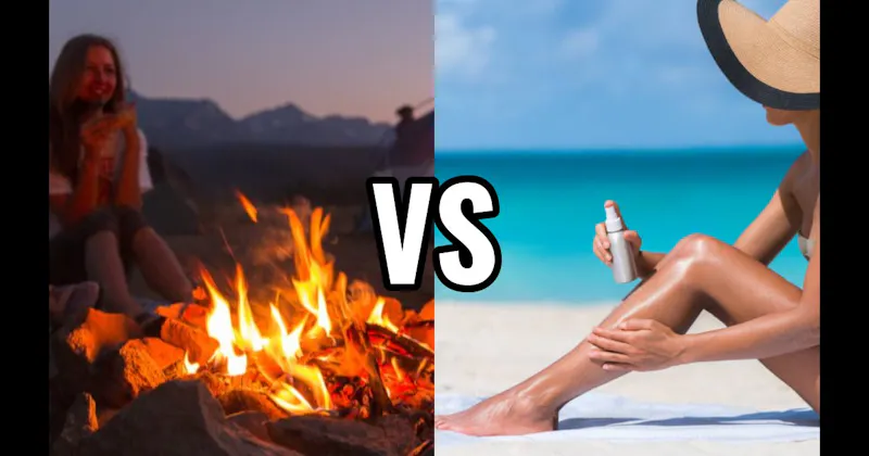 Campfire Smoke vs. Sunscreen