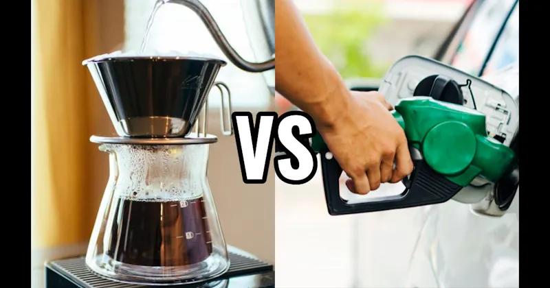 Coffee Brewing vs. Gasoline