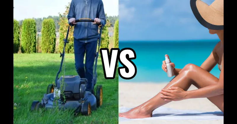 Freshly Cut Grass vs. Sunscreen