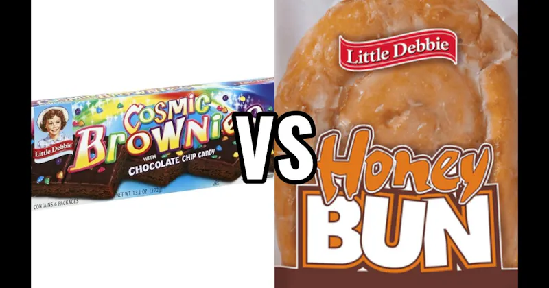 Cosmic Brownies (Little Debbie) vs. Honey Buns (Little Debbie)