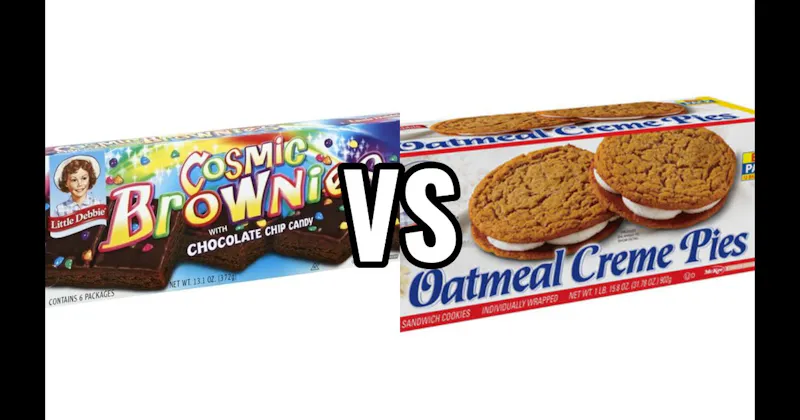Cosmic Brownies (Little Debbie) vs. Oatmeal Creme Pies (Little Debbie)