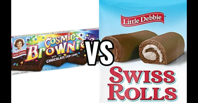 Cosmic Brownies (Little Debbie) vs. Swiss Rolls (Little Debbie)