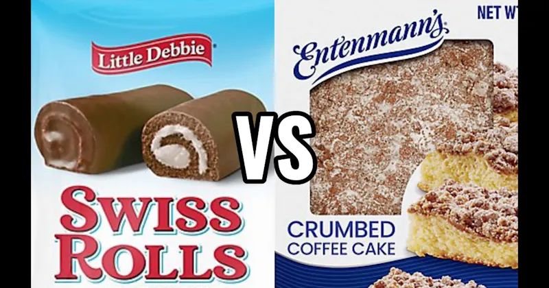 Entenmann’s Crumb Cake vs. Swiss Rolls (Little Debbie)