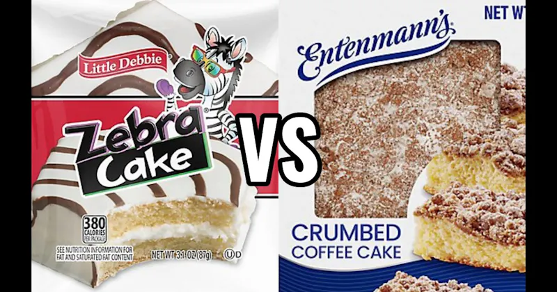 Entenmann’s Crumb Cake vs. Zebra Cakes (Little Debbie)