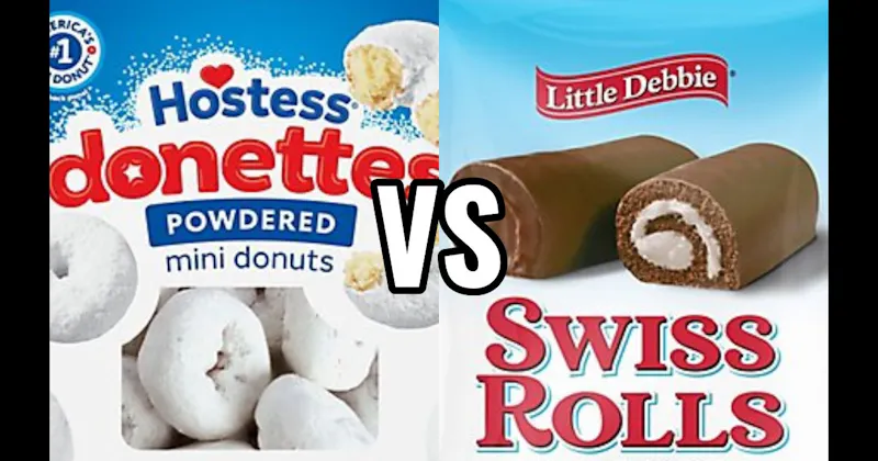 Donettes (Hostess) vs. Swiss Rolls (Little Debbie)