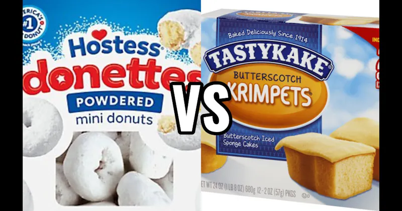 Donettes (Hostess) vs. Tastykake Krimpets (Tastykake)